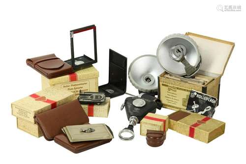 A Large Collection of Rolleiflex Accessories