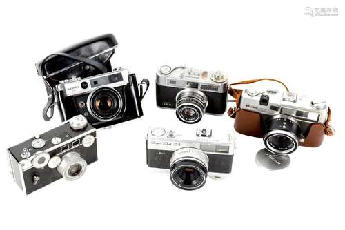 A Group of mid Century Rangefinders