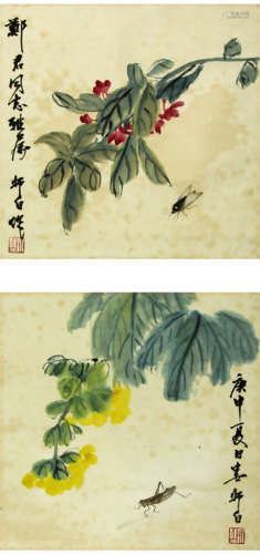 娄师白 草虫图