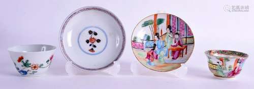 AN 18TH CENTURY CHINESE EXPORT PORCELAIN TEABOWL AND