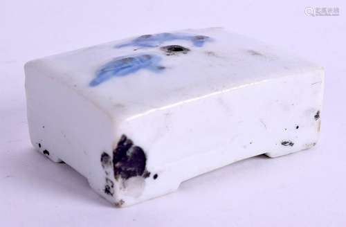 A RARE 18TH CENTURY CHINESE BLUE AND WHITE WATER