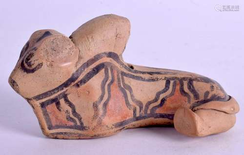 AN INDUS VALLEY POTTERY BEAST. 11 cm wide.