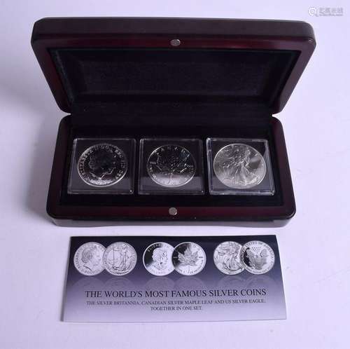 A SILVER COIN PROOF SET.