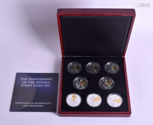 A SILVER COIN PROOF SET.