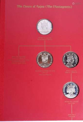 A JOHN PINCHES KINGS AND QUEENS SILVER COIN PROOF SET.