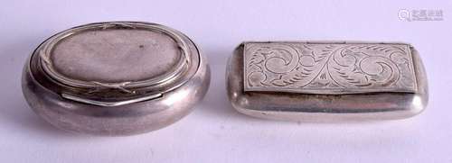 TWO SILVER CASES. (2)