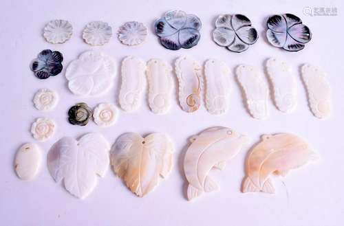 ASSORTED MOTHER OF PEARL PENDANTS etc. (qty)