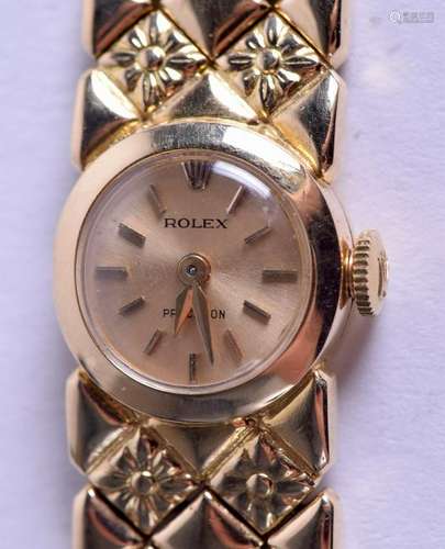 AN 18CT GOLD ROLEX PRECISION WRISTWATCH. 42.8 grams. 17