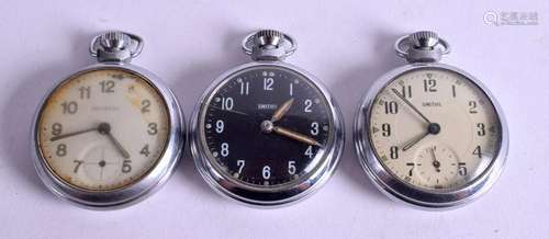 THREE VINTAGE POCKET WATCHES. (3)