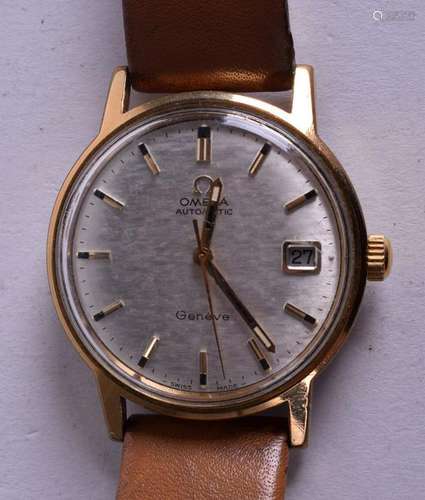 AN OMEGA AUTOMATIC WRISTWATCH. 3.25 cm wide.