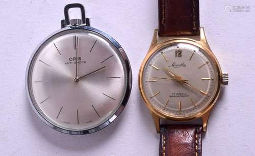 TWO VINTAGE WATCHES. (2)