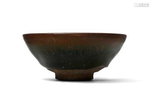 A CHINESE JIAN-TYPE HARE'S FUR BOWL.