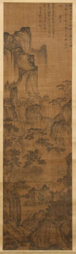 CHINESE SCROLL PAINTING OF