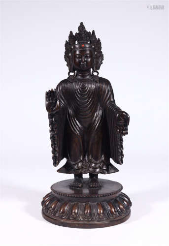 CHINESE AGALWOOD STANDING GUANYIN
