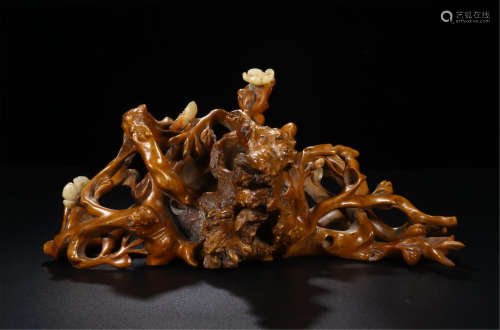 CHINESE BOXWOOD ROOT TABLE ITEM