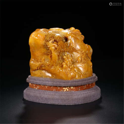 CHINESE TIANHUANG STONE SCHOLAR'S ROCK SEAL