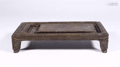 CHINESE BRICK INKSTONE HAN DYNASTY