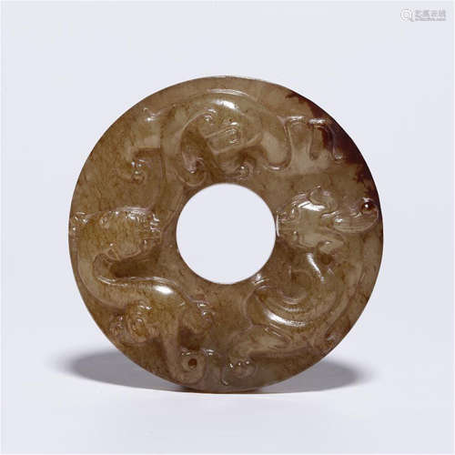 CHINESE ANCIENT JADE BI DISK