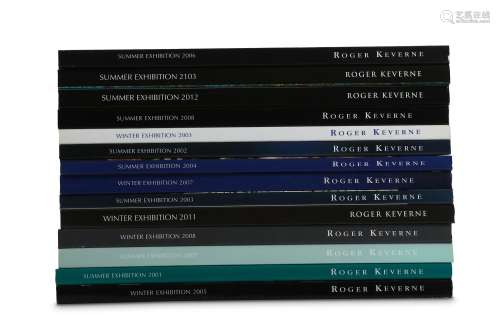 A COLLECTION OF ROGER KEVERNE CATALOGUES.