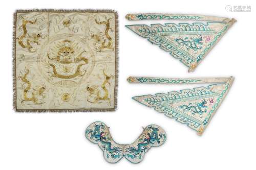 A SMALL COLLECTION OF CHINESE TEXTILES.