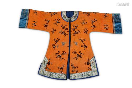 A CHINESE PEACH-GROUND LADY'S ROBE.