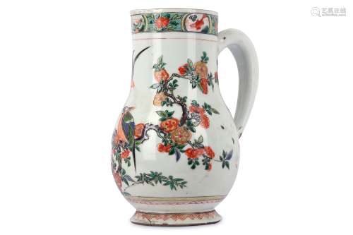 A CHINESE FAMILLE VERTE 'BIRDS OF PARADISE' JUG.