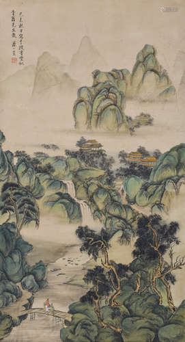 蕭一芸  山居圖