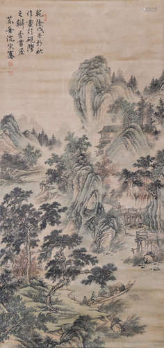 沈宗騫  山居圖