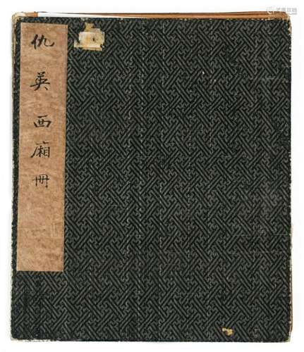 Chinese 12 Painting Album, Attributed to Qiu Ying