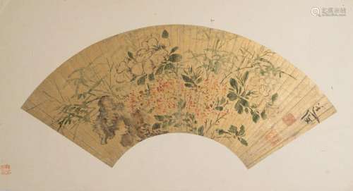 Fan Painting of Flowers, Chen Daofu (1483-1544)