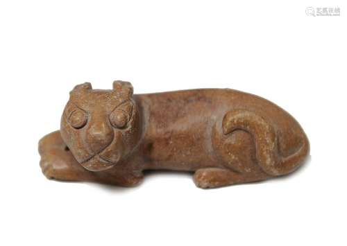 Chinese Jade Carving of a Cat, Song Dynasty