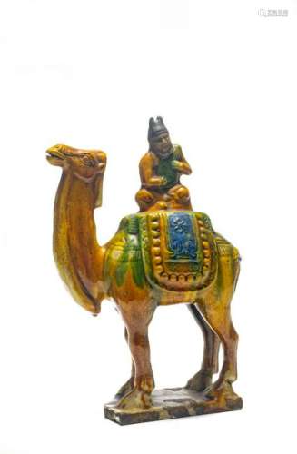 Chinese Sancai Camel & Rider, Liao Dynasty
