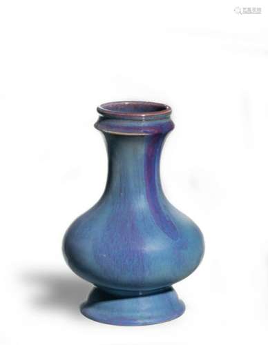 Chinese Blue and Purple Flambe Vase, 18th Century