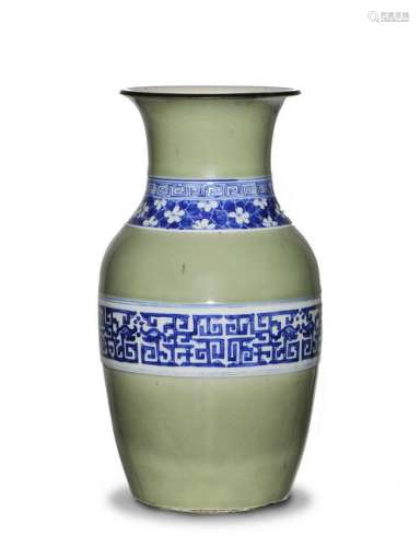 Chinese Celadon Vase, Early 19th Century