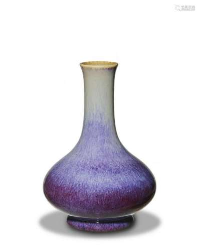 Imperial Chinese Flambe Glazed Vase, Qianlong