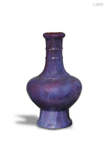 Chinese Flambe Vase, 18-19th Century