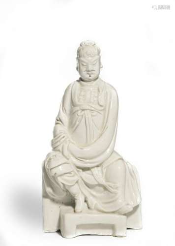 Blanc De Chine Statue of General Guan, Ming Dynasty
