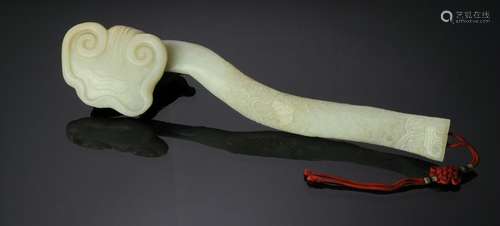 Chinese White Jade Ruyi, Early 19th Century