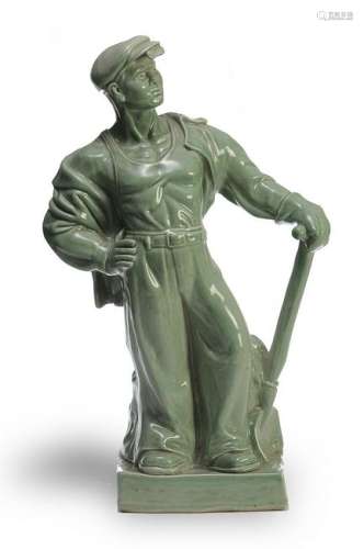 Cultural Revolution Statue of a Steel Worker