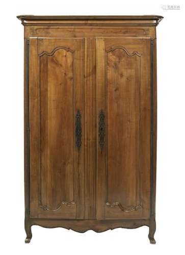French Provincial Fruitwood Armoire