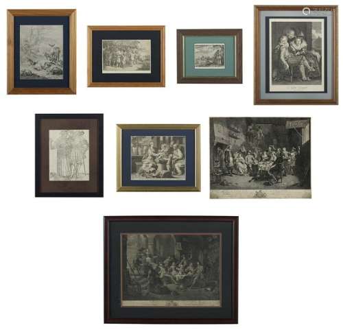 Collection of Eight Old Master Prints