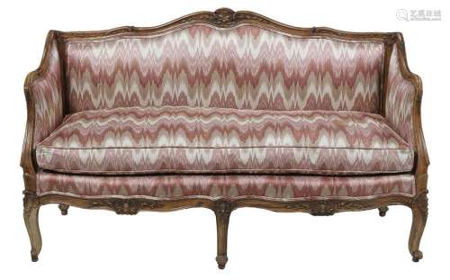 Louis XV-Style Beechwood Settee