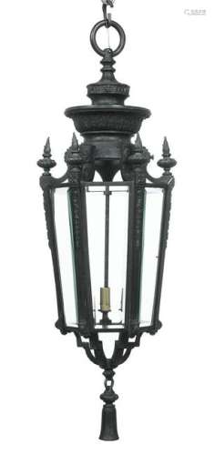 Continental Bronze Faceted Lantern