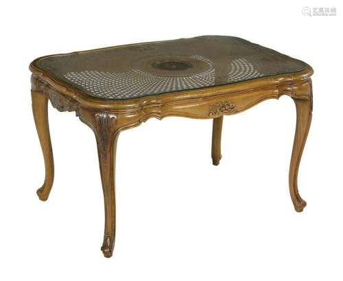 Louis XV-Style Mahogany Cocktail Table