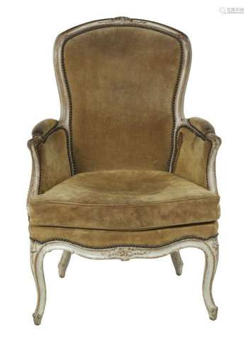Louis XV-Style Painted Bergere