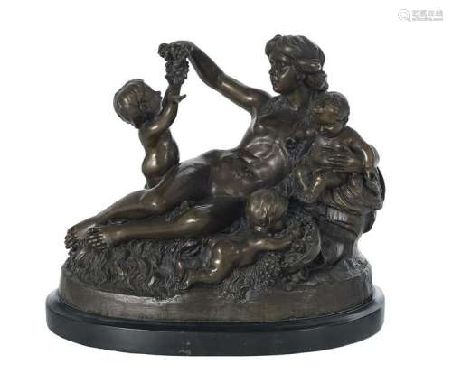 Patinated Bronze Figural Group