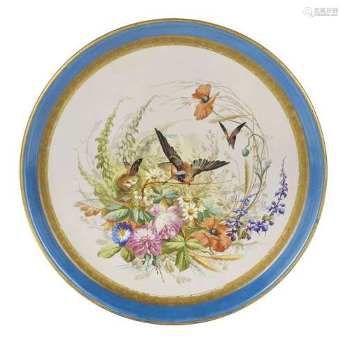 Paris or Limoges Porcelain Platter