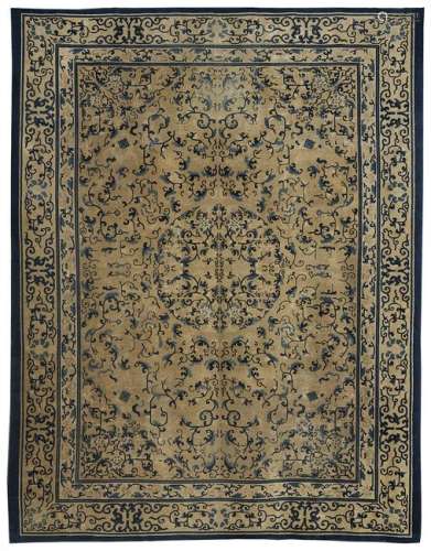 Semi-Antique Chinese Peking Carpet