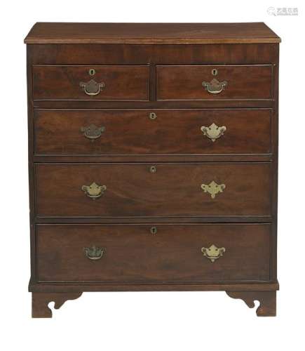 George III Mahogany and Pine Chest of Drawers