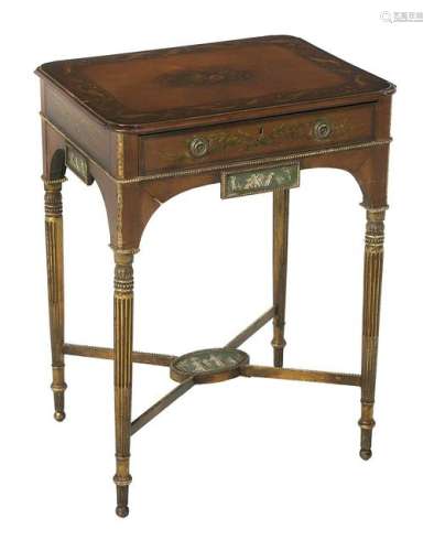 Late George III Polychrome Side Table